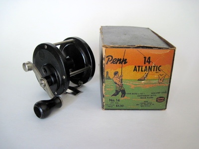 A Penn Long Beach 60 multiplier sea reel, with original box and wrapping.
